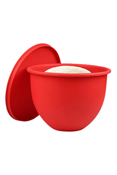 Alloet بطانات سيليكون حمراء اللون لخلاط كيتشن إيد ذي الرأس المائل سعة 5 كوارت، مع غطاء وأوعية خلط قابلة لإعادة الاستخدام.