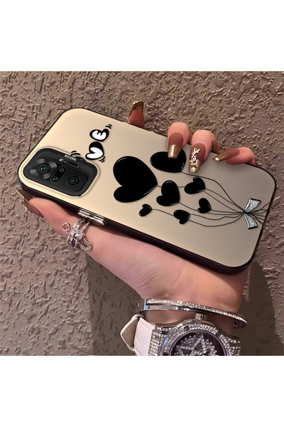 ucuc جراب هاتف من السيليكون المحمي بنمط بالون القلب المتوافق مع هاتف Xiaomi R...