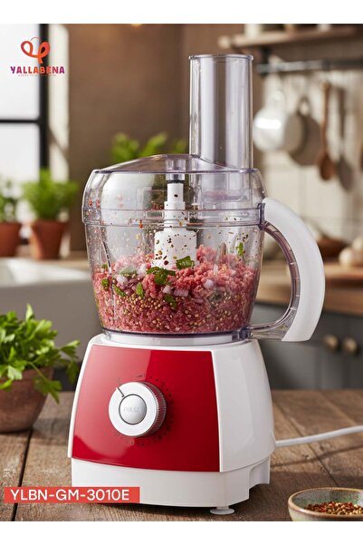 Generic 300W Food Processor with 0.8L Bowl, 10 Speeds & Pulse for Chopping, S...