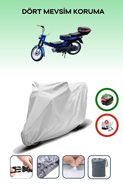 Breen Gray Rear Bag Compatible with Kanuni Power Gxl Compatible Motorcycle Ta...