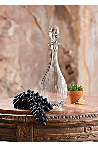 DECOSTYLE Paşabahçe 90812 El Yapımı Karaf – 1300 cc | Premium Dekoratif Şişe ...