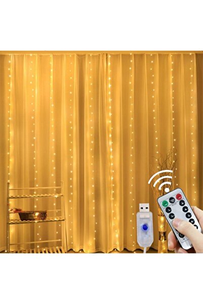 Choice 3Mx2M-200LEDs Warm white Christmas LED Curtain String Lights USB Power...