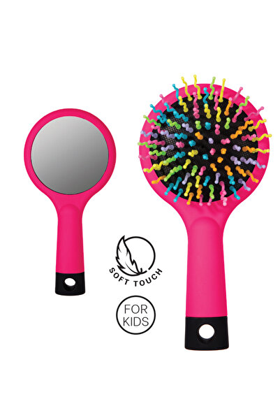 Intervion - دبابيس شعر ملونة ملتوية من إتش براش مع مرآة