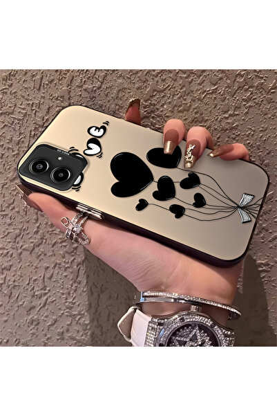 ucuc جراب هاتف سامسونج جالاكسي A06 متوافق مع نمط بالون القلب المصنوع من السيل...