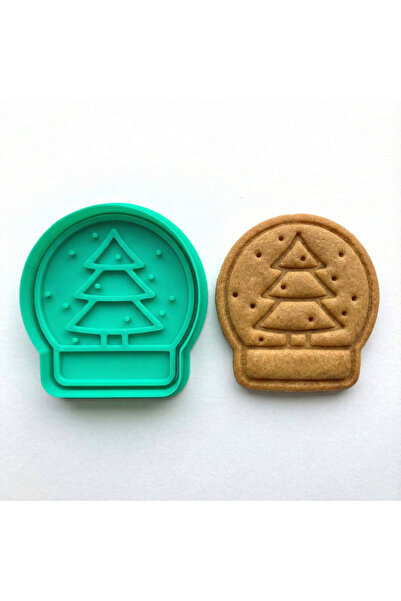 Craftelle Nostalgic Snow Globe Figured Cookie Mold |   New Year Celebrations |   Clay and Sugar Dough Stamp