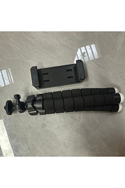 Choice حامل ثلاثي القوائم مرن أسود على شكل أخطبوط مع مقبض إسفنجي، قابل للدورا...