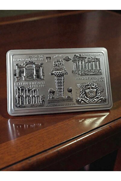 Hureggo Vintage Anatolian Civilizations Themed Tin Box & 22X13X4.5 cm