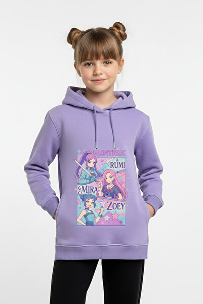 Vaxy Style Kız Çocuk Kışlık Kalın Yan Cepli Kapüşonlu Şardonlu Hunterx K-pop ...