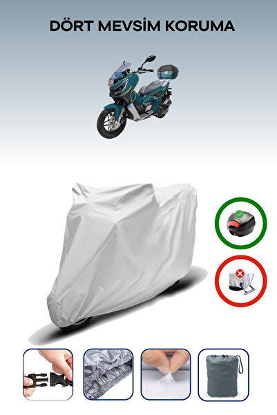 Breen Gray Rear Bag Compatible with King Motor Arneb 150 Compatible Motorcycl...