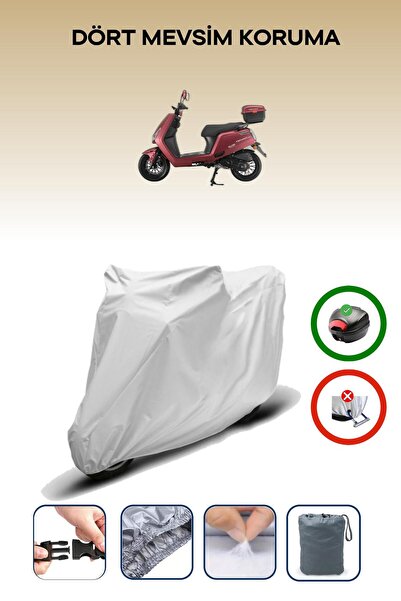 Breen Gray Rear Bag Compatible with Falcon Techno 50 Compatible Motorcycle Ta...