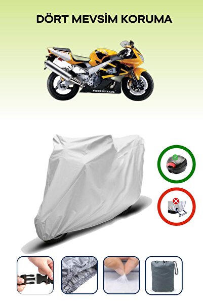 Breen حقيبة خلفية رمادية متوافقة مع غطاء محرك الدراجة النارية المتوافق مع هوندا CBR 929 RR