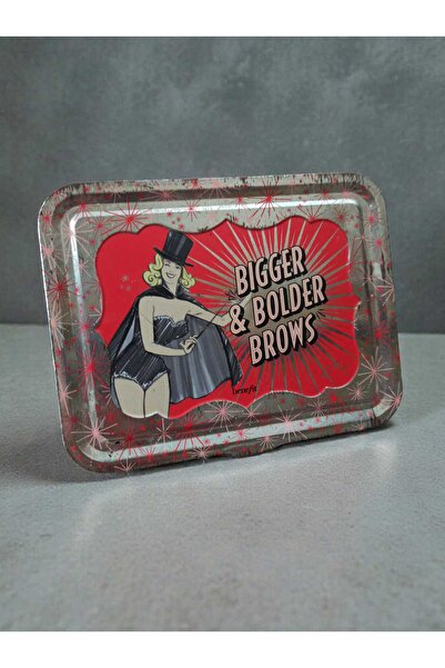 Hureggo Vintage''Bigger & Bolder Brows'' Decorative Tin Box & 17X13 cm