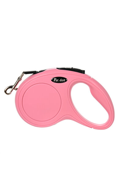 Choice طوق كلاب وردي بطول 5 أمتار، قابل للسحب تلقائيًا، مناسب للكلاب الصغيرة ...
