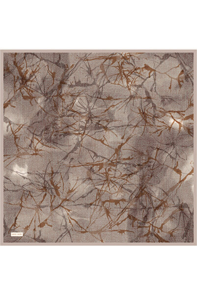 Pierre Cardin Beige 90X90 Silk Twill Scarf
