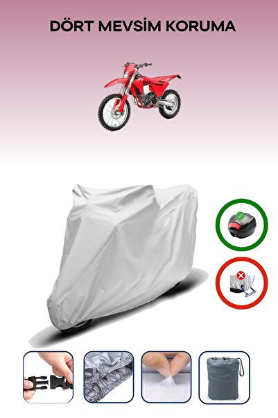 Breen Gray Rear Bag Compatible Gas Gas Ec 350 F Compatible Motorcycle Canvas Motor Cover