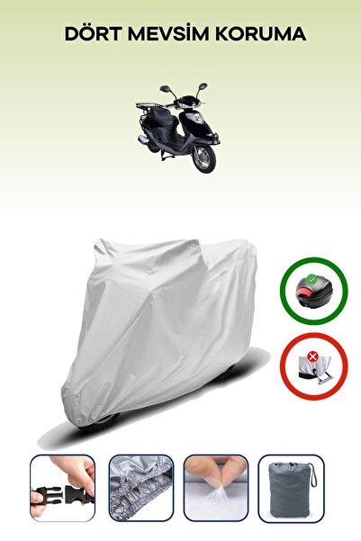 Breen Gray Rear Bag Compatible Altai Carrier 125 Compatible Motorcycle Tarpau...