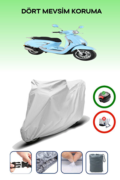 Breen Gray Rear Bag Compatible Rks Bitter 50 Compatible Motorcycle Tarpaulin ...