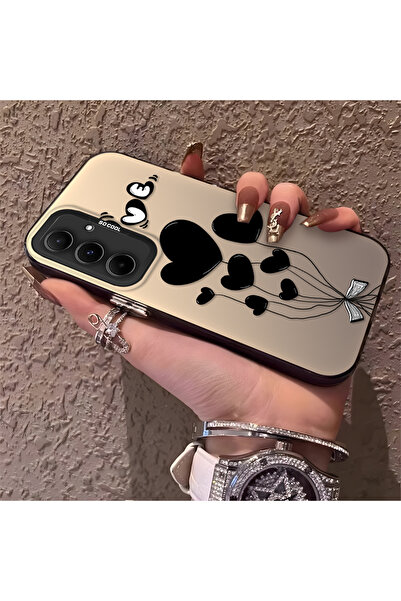 ucuc جراب هاتف سامسونج جالاكسي A55 متوافق مع نمط بالون القلب المصنوع من السيل...