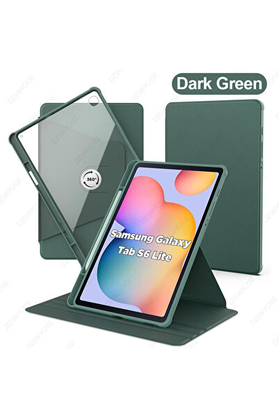 Choice جراب أخضر داكن لجهاز Tab S6 Lite مقاس 10.4 بوصة (موديلات 2024/2022/202...