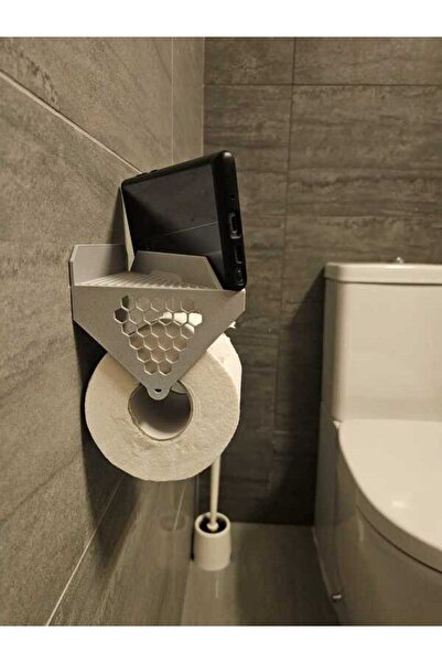 KARA3DS Yapışkanlı Tuvalet Kağıdı Askısı-Banyo Tuvalet Kağıtlığı-Telefon Tutu...