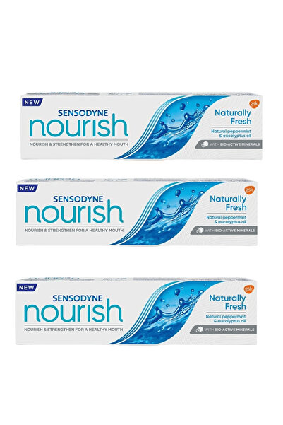 SENSODYNE PRONAMEL 3 Sensodyne Nourish Toothpaste Pack with Natural Mint and Eucalyptus Oil