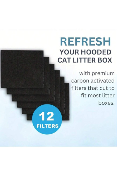 Choice فلاتر فحم بديلة لصندوق فضلات القطط، لون رمادي فاتح، 3 أو 6 قطع، مقاس 6...