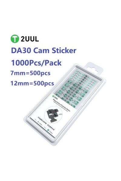 Choice DA-30 1000 قطعة/عبوة 2UUL DA30 غطاء لاصق لحماية كاميرا الهاتف iPhone 5...