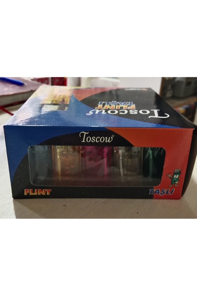 Toscow 50'li taşlı çakmak Karışık renk