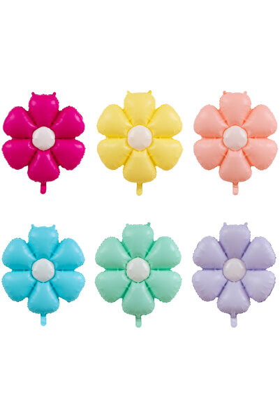 Choice بالون عباد الشمس - بالون زهرة الأقحوان بألوان الحلوى، مصنوع من رقائق ا...