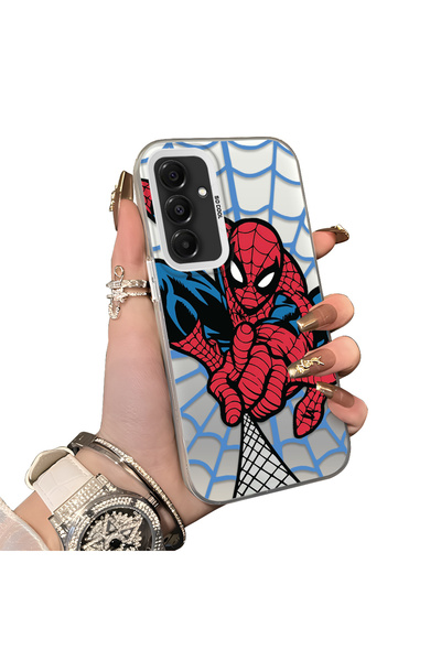 ucuc جراب هاتف سامسونج جالاكسي A16 متوافق مع السيليكون الشهير بتصميم سبايدرمان