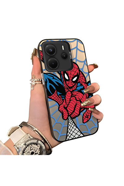 ucuc جراب هاتف سيليكون واقي بتصميم سبايدرمان الشهير متوافق مع هاتف شاومي ريدم...