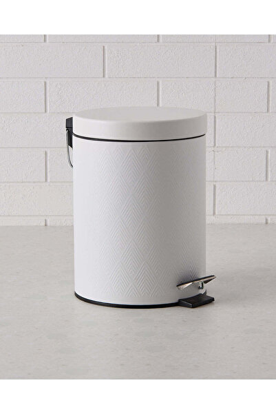 REDTAG White Plain Pedal Bin (5L)