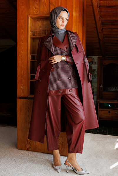 Setrms Kemerli Kruvaze Suni Deri Kap