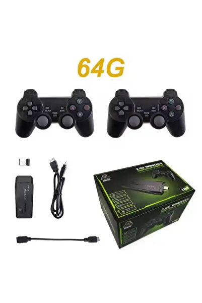 Choice 64GB M8 4K HDMI Classic Gaming Stick w/ Dual 2.4G Controllers - Massive Game Support for TV & PC