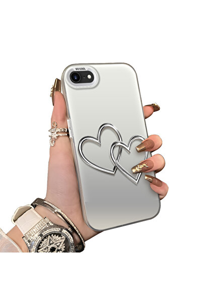 ucuc iPhone 7/8/Se 2020 2022 Compatible Interconnected Hearts Silicone Protec...