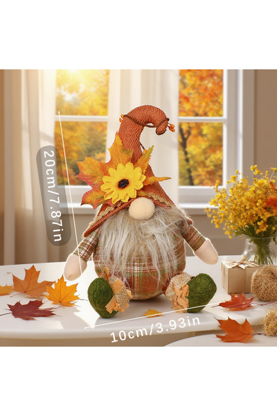 Choice قطعة واحدة من ديكور فزاعة حصاد الخريف الريفي من الطراز 2، مع لمسات منق...