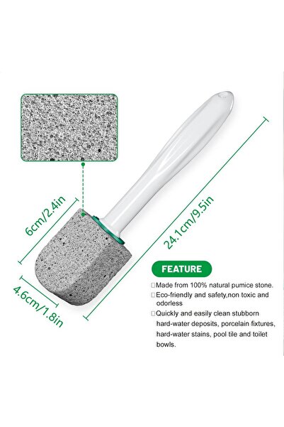 Choice White 5Pcs Pumice Stone Toilet Bowl Cleaner Deep Decontamination Multipurpose Cleaning Brush Tile Si