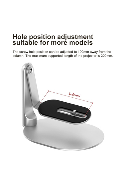 Choice حامل جهاز عرض Silver Salange لسطح المكتب وحامل قابل للتعديل لجهاز العرض XGIMI Halo H6 X