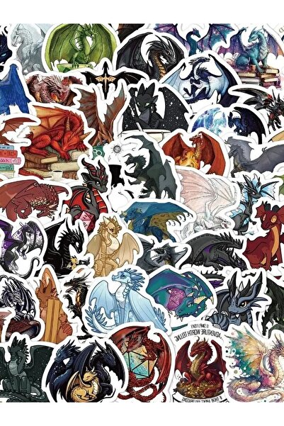 Choice 60pcs 60pcs Western Magic Dragon Decorative Stickers Laptop Desktop Computer Mobile Phone Water Cup