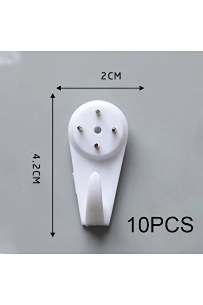 Choice 10 قطع من خطافات تثبيت ديكور الحائط بدون خياطة، مناسبة للمطبخ وغرفة ال...