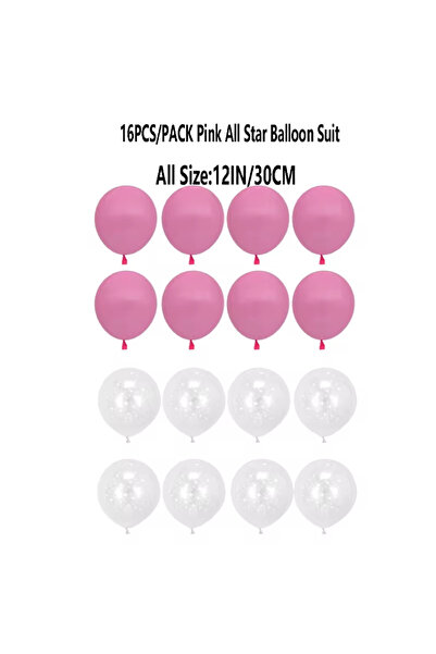 Choice مجموعة بالونات أخرى وردية اللون مكونة من 16 قطعة، مقاس 12 بوصة، باللون...