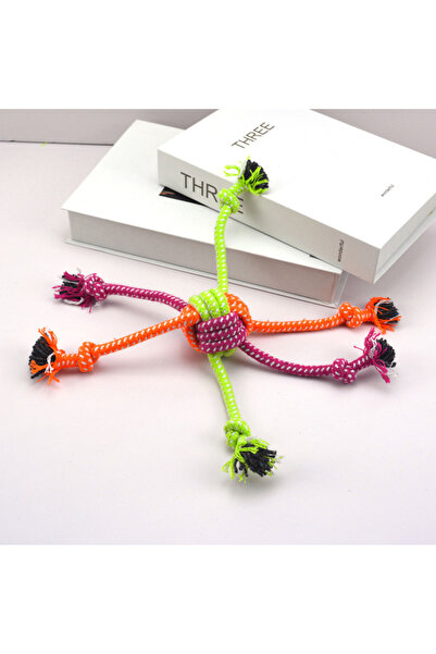 Choice 1pc Christmas Dog Rope Toy, Multi-Leg Knot Chew Toy for Dogs, Festive Interactive Pet Toy for Tug of