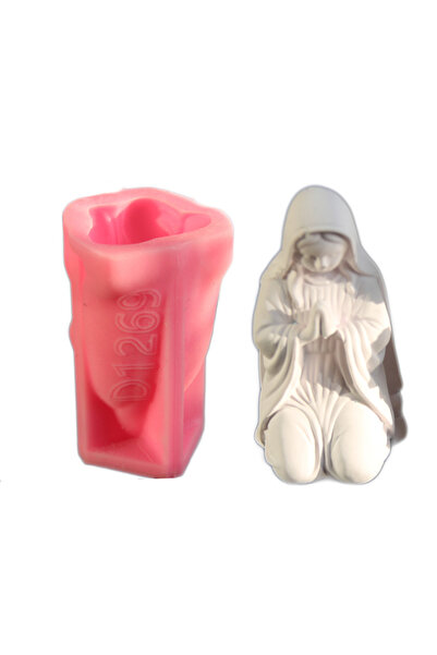 Choice D1269 Silicone Mold for Jesus and Virgin Mary Rosary Holder, Resin, Pl...