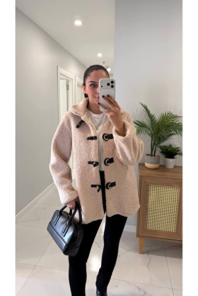 BİRCANÇİL Jachetă de pluș Paris bej