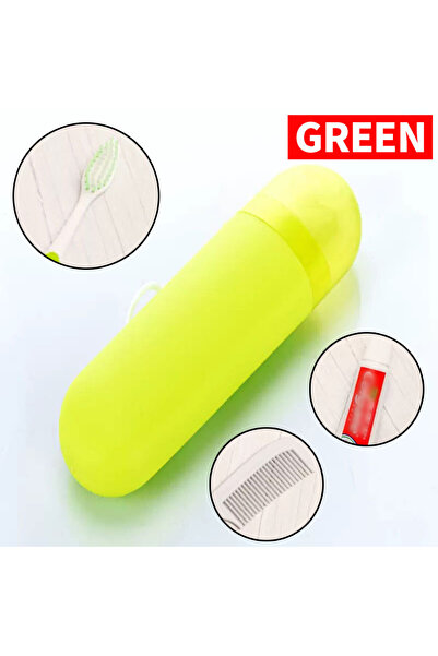 Choice علبة فرشاة أسنان خضراء واحدة للسفر، علبة فرشاة أسنان، مشط معجون أسنان،...