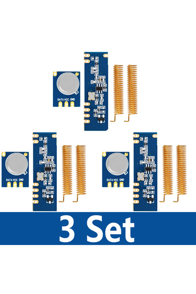 Choice مجموعة وحدات لاسلكية بتردد 433 ميجاهرتز ومدى 100 متر (3 مجموعات من 1 إ...