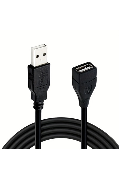 Choice كابل تمديد USB 2.0 أسود اللون، بطول 100 سم (39.3 بوصة)، قطعة واحدة (3....