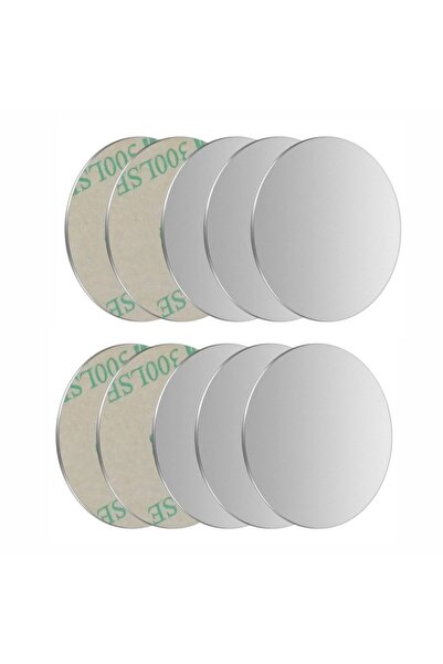 Choice 10pcs Silver Round 10PCS Thin Metal Plate Disk For Magnetic Car Phone ...