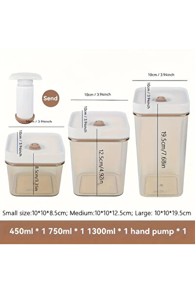 Choice 4pc 4-piece modern vacuum-sealed food storage containers - household refrigerator storage containers