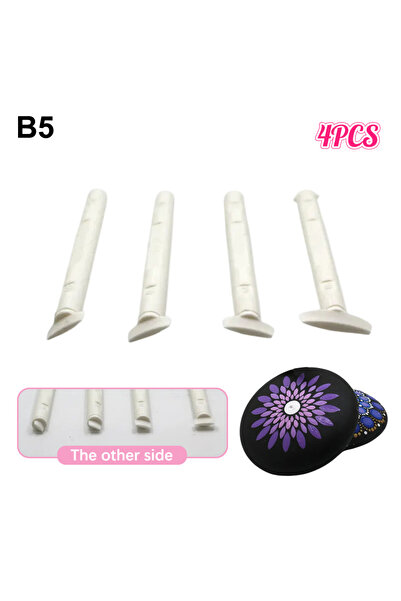 JETTING مجموعة أدوات تنقيط الزهور B4 (4/5 قطع) قلم رسم منقط، أداة نقش، قلم خت...